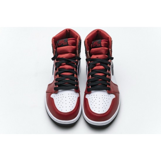 Air Jordan 1 "Satin Snakeskin" Red Black White CD0461-601