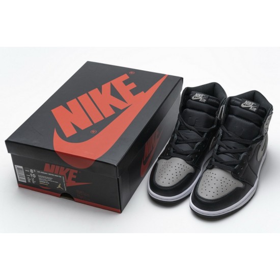 Air Jordan Retro 1 High OG "Sahdow" Grey Black 555088-013