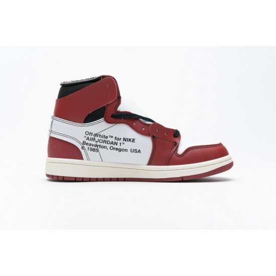 Off-White x Air Jordan 1 High OG "Chicago" White Red AA3834-101