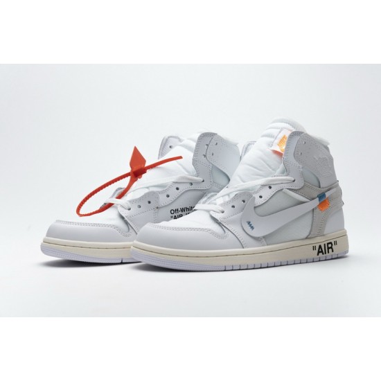 Off-White x Air Jordan 1 High OG "White" All White AQ0818-100