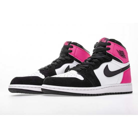 Air Jordan 1 OG High GS "Valentines Day" Pink White Black 881426-009