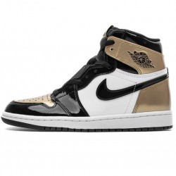 Air Jordan 1 Retro High OG "Gold Toe" Black Gold 861428-007