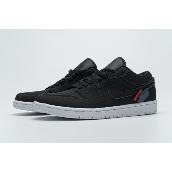 Air Jordan 1 Low BG "PSG" Black Blue Red CN1077-001 40-45