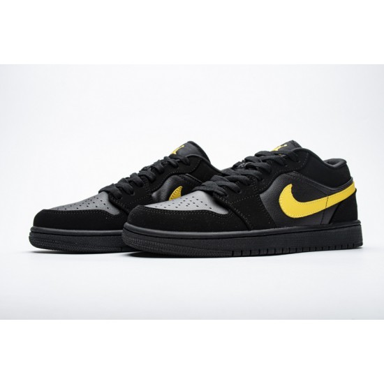 Air Jordan 1 Low "Black University Gold" Black Gold 553558-071