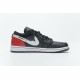 Air Jordan 1 Low "Brushstroke Swoosh" Black Red DA4659-001 40-46