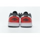 Air Jordan 1 Low "Brushstroke Swoosh" Black Red DA4659-001 40-46