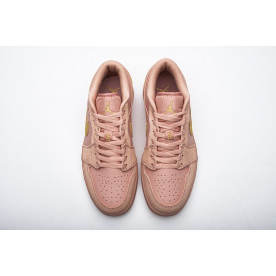 Air Jordan 1 Low "Coral Stardust" Pink Gold CJ9216-676