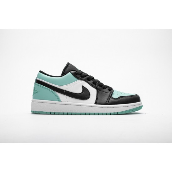 Air Jordan 1 Low "Emerald Toe" Blue Black 553558-117