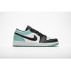Air Jordan 1 Low "Emerald Toe" Blue Black 553558-117