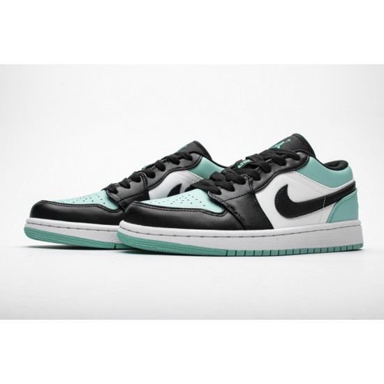 Air Jordan 1 Low "Emerald Toe" Blue Black 553558-117