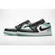 Air Jordan 1 Low "Emerald Toe" Blue Black 553558-117