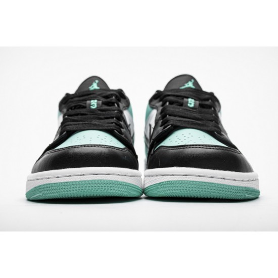 Air Jordan 1 Low "Emerald Toe" Blue Black 553558-117