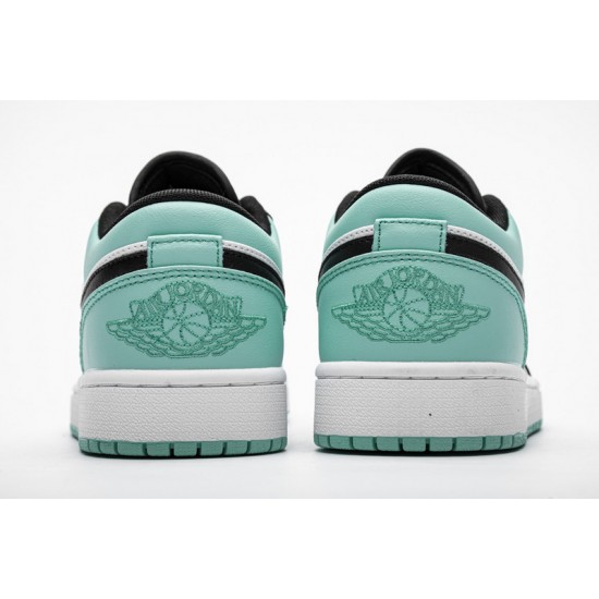 Air Jordan 1 Low "Emerald Toe" Blue Black 553558-117