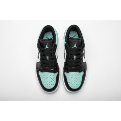 Air Jordan 1 Low "Emerald Toe" Blue Black 553558-117