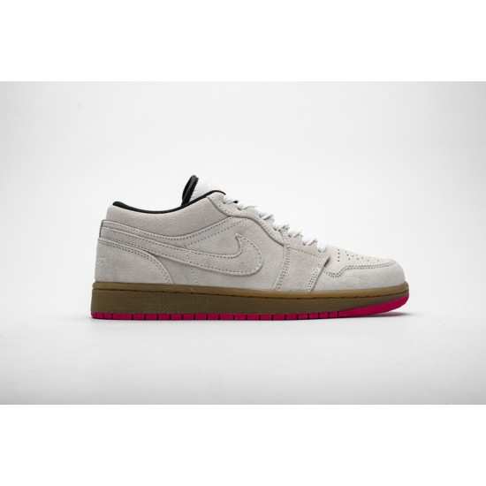 Air Jordan 1 Low "Hyper Pink" Grey White 553558-119