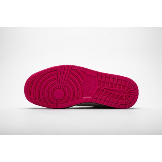 Air Jordan 1 Low "Hyper Pink" Grey White 553558-119