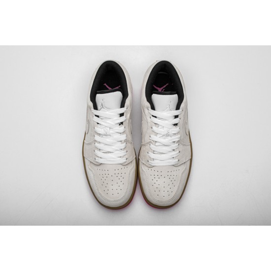 Air Jordan 1 Low "Hyper Pink" Grey White 553558-119