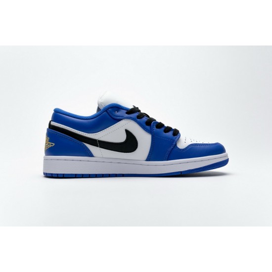 Air Jordan 1 Low "Hyper Royal" Blue White 553558-401