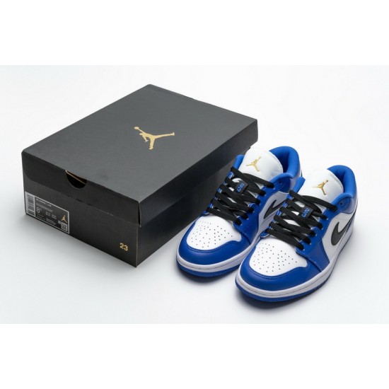Air Jordan 1 Low "Hyper Royal" Blue White 553558-401