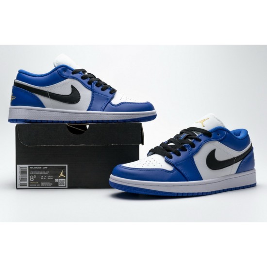 Air Jordan 1 Low "Hyper Royal" Blue White 553558-401