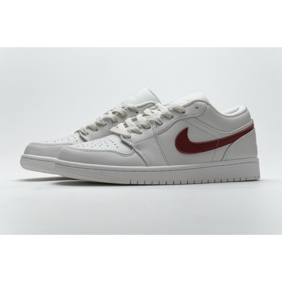 Air Jordan 1 Low "Milk" White Red AQ9941-161