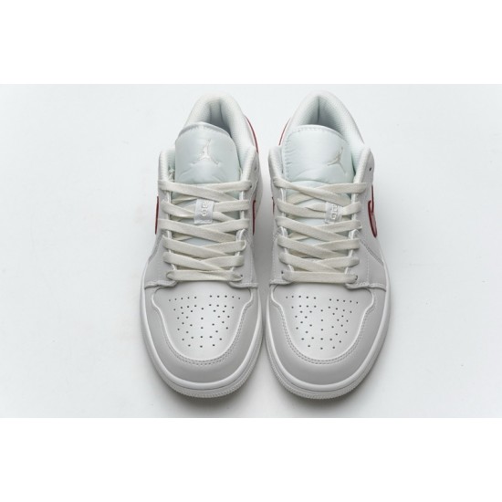 Air Jordan 1 Low "Milk" White Red AQ9941-161