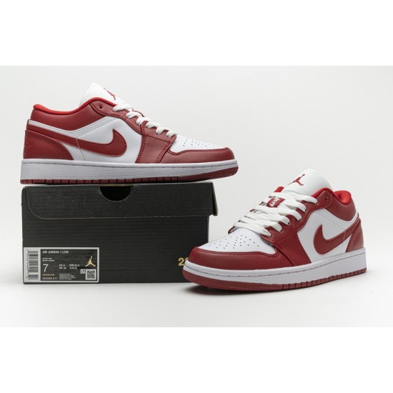Air Jordan 1 Low "Sport Red" White Red 553558-611