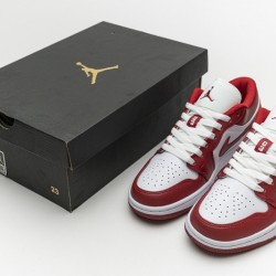Air Jordan 1 Low "Sport Red" White Red 553558-611
