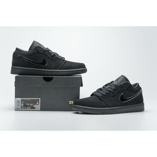 Air Jordan 1 Low "Triple Black" All Black 553558-056 40-45
