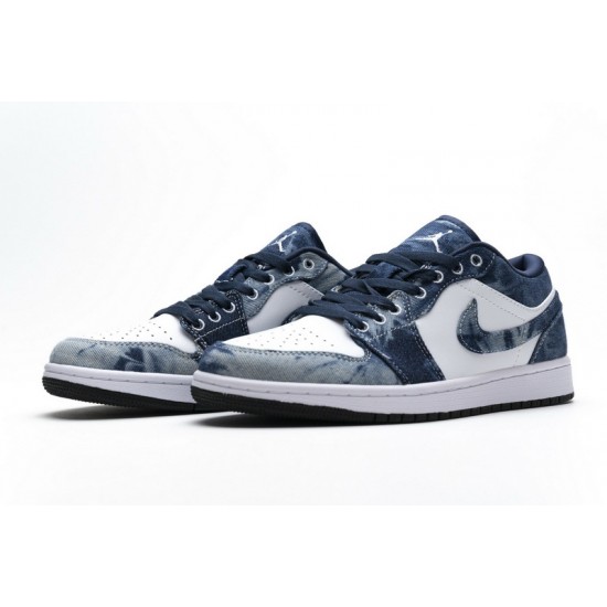 Air Jordan 1 Low "Washed Denim" Blue White CZ8455-100