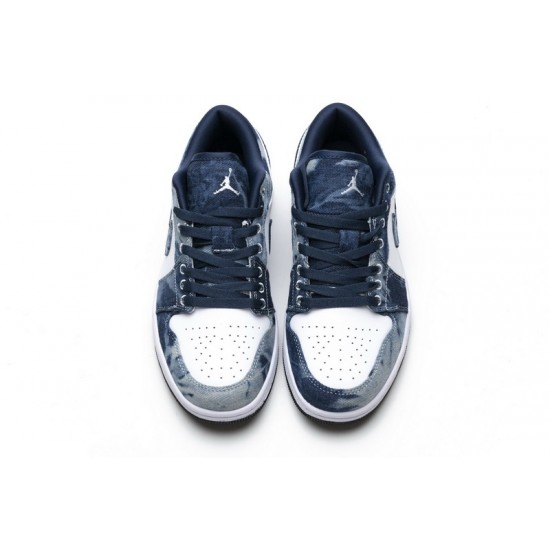 Air Jordan 1 Low "Washed Denim" Blue White CZ8455-100