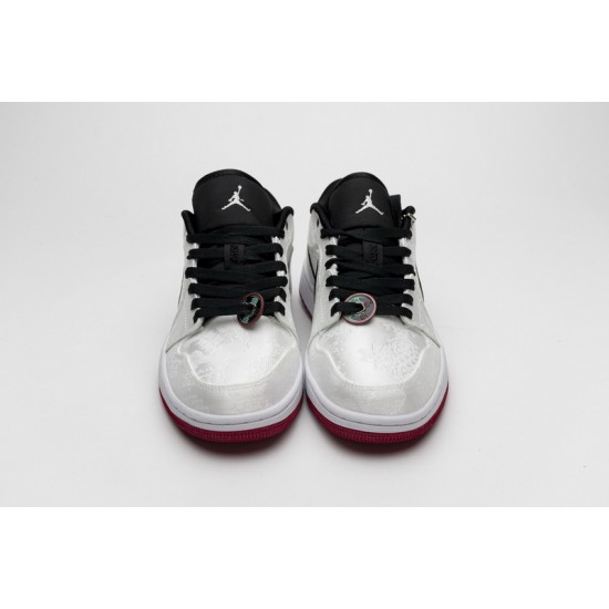 Edison Chen x Air Jordan 1 Low SE "Fearless" White Black CU2804-100