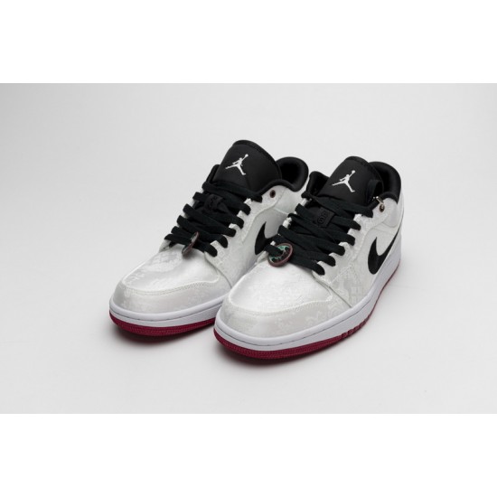 Edison Chen x Air Jordan 1 Low SE "Fearless" White Black CU2804-100