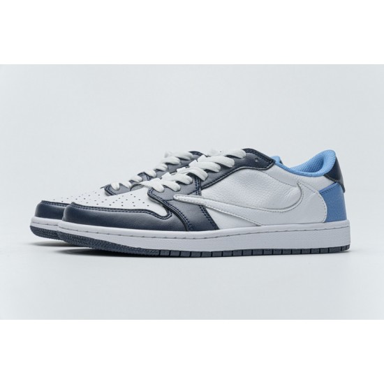 Travis Scott x Fragment Design x Air Jordan 1 Low Blue White CQ4278-001 40-46