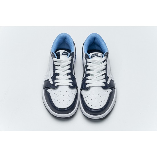 Travis Scott x Fragment Design x Air Jordan 1 Low Blue White CQ4278-001 40-46