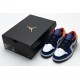Air Jordan 1 Low "White Deep Royal Blue" Blue Yellow Orange 553558-123