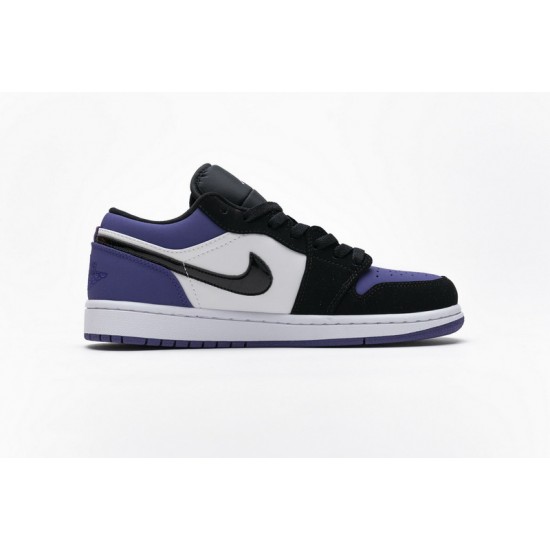 Air Jordan 1 Low "Court Purple" Black Purple 553558-125