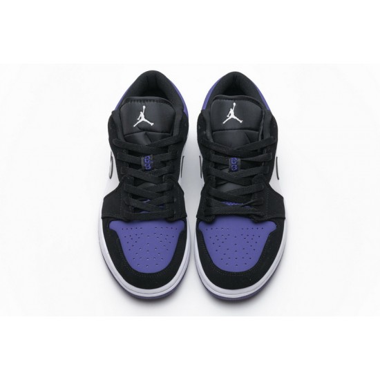 Air Jordan 1 Low "Court Purple" Black Purple 553558-125