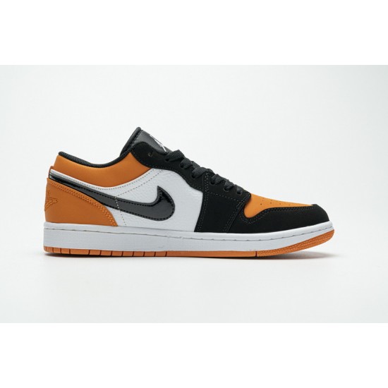 Air Jordan 1 Low GS "Shattered Backboard" Black White Orange 553560-128 36-45