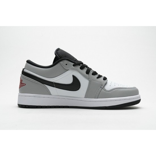 Air Jordan 1 Low "Light Smoke Grey" Grey White 553558-030