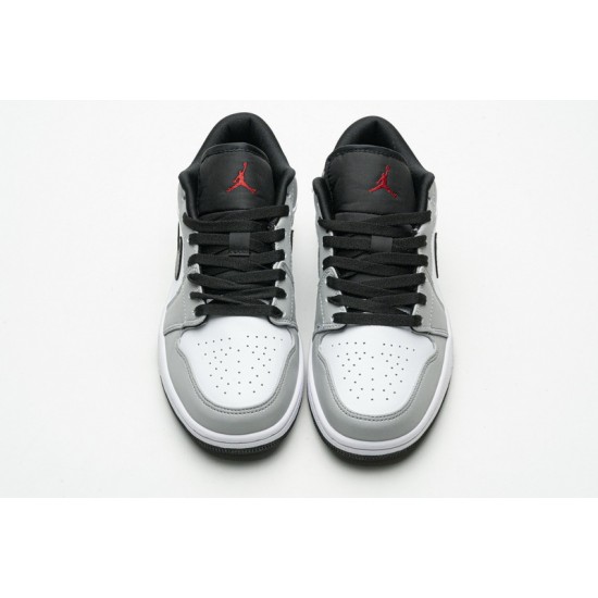 Air Jordan 1 Low "Light Smoke Grey" Grey White 553558-030