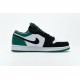 Air Jordan 1 Low "Mystic Green" Black White Green 553558-113