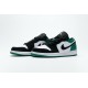 Air Jordan 1 Low "Mystic Green" Black White Green 553558-113