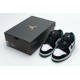 Air Jordan 1 Low "Mystic Green" Black White Green 553558-113