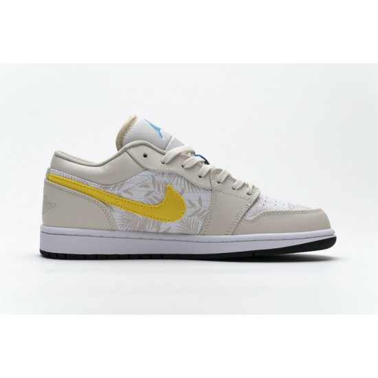 Air Jordan 1 Low "Palm Tree" White Yellow CK3022-107