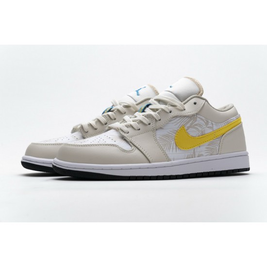 Air Jordan 1 Low "Palm Tree" White Yellow CK3022-107