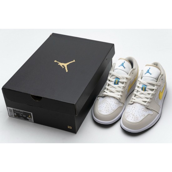 Air Jordan 1 Low "Palm Tree" White Yellow CK3022-107