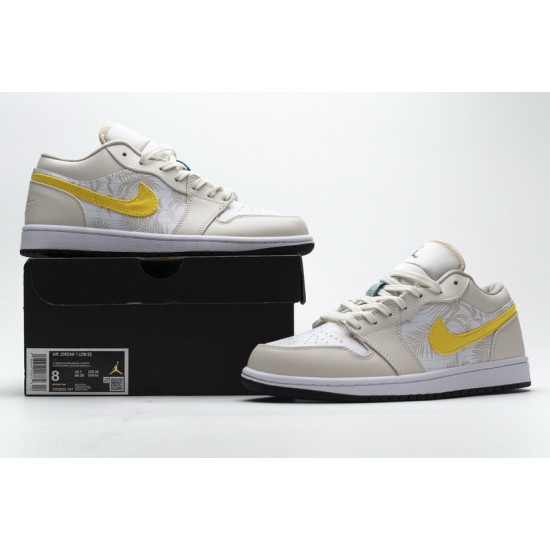 Air Jordan 1 Low "Palm Tree" White Yellow CK3022-107