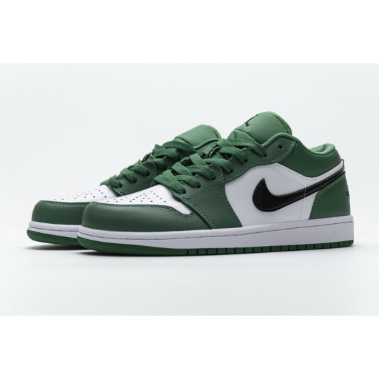 Air Jordan 1 Low "Pine Green" White Green 553558-301