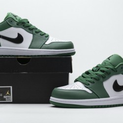 Air Jordan 1 Low "Pine Green" White Green 553558-301